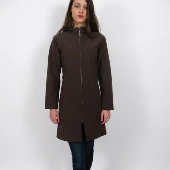 Lululemon Apres Brown & Pink Yoga Rain Jacket, Sz 6 - Picture 2 of 16